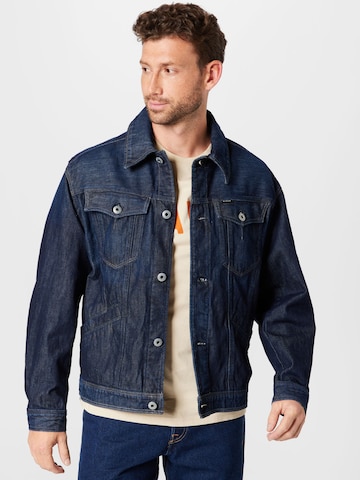 Veste mi-saison G-Star RAW en bleu : devant