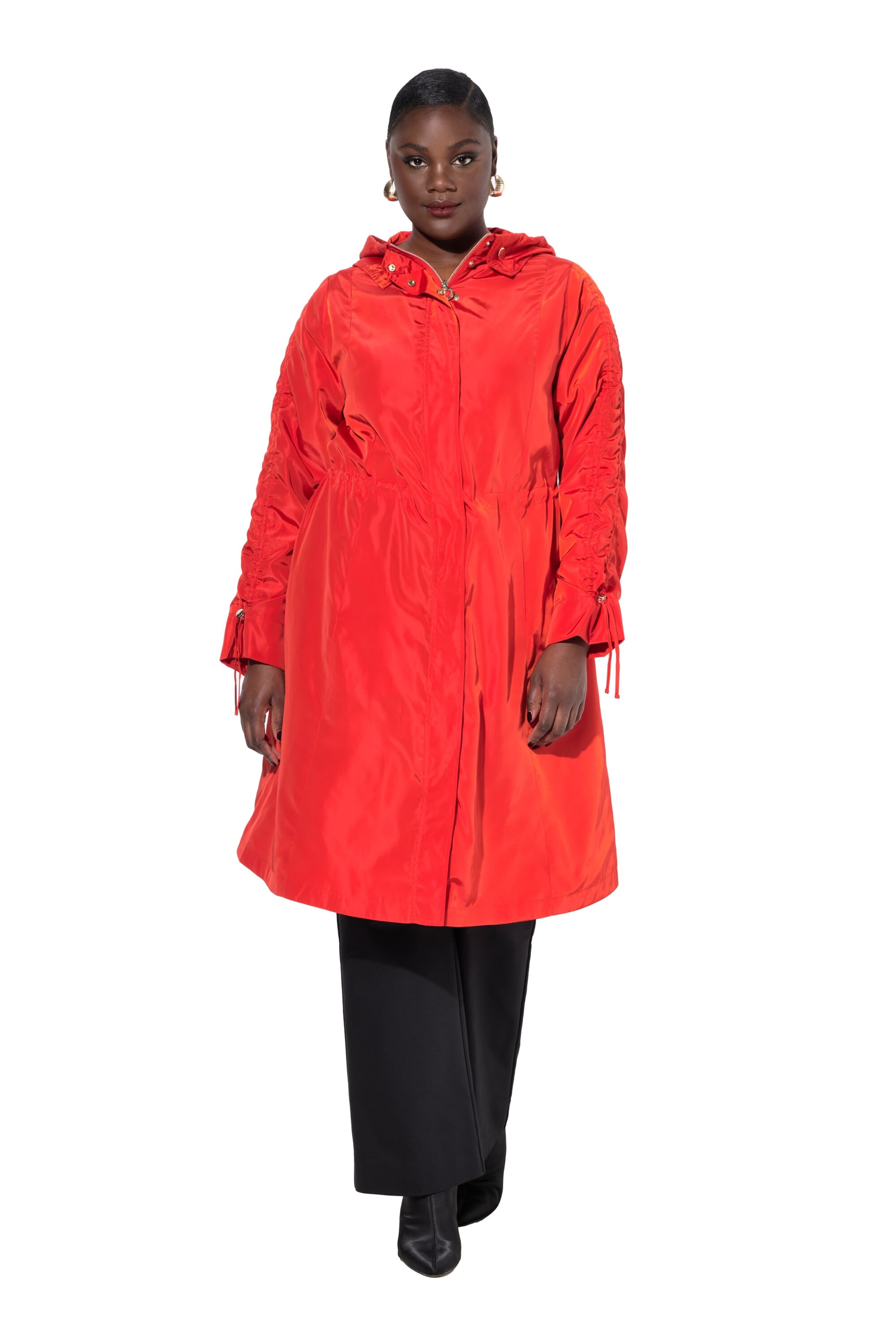 Ulla Popken Tussenmantel in Rood: voorkant