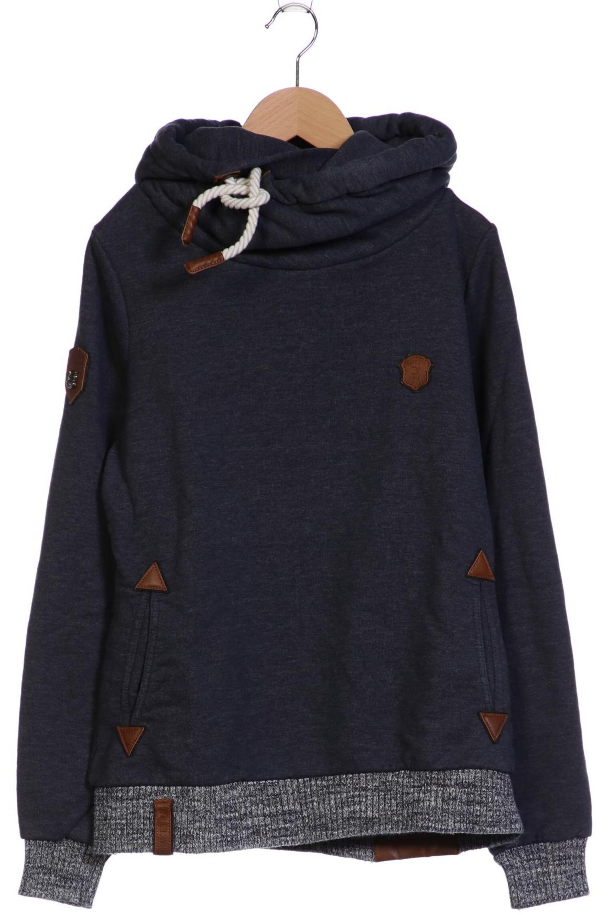 naketano Sweatshirt & Zip-Up Hoodie in L in Blue: front