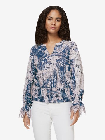 Camicia da donna di Linea Tesini by heine in blu: frontale