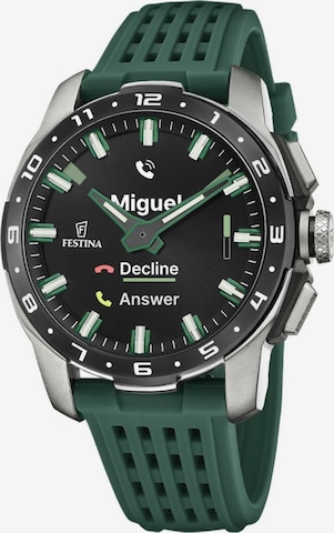 FESTINA Digitální hodinky 'Smartwatch Connected' – zelená: přední strana