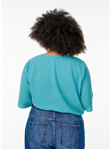 Camicia da donna 'VANNI' di Zizzi in blu