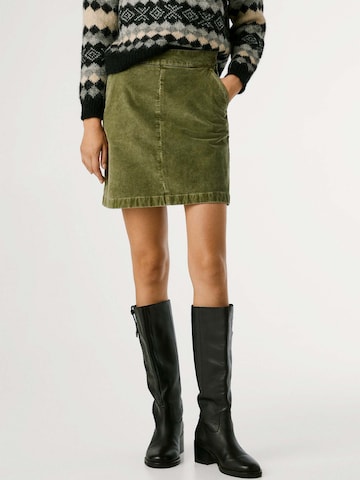 Gonna 'Paula' di Pepe Jeans in verde: frontale