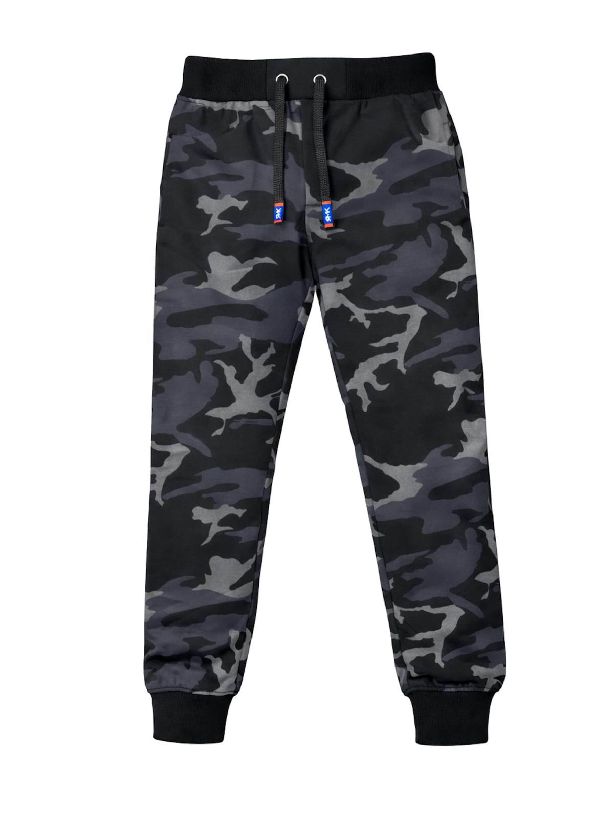 RMK Regular Sporthose 'Camou Jogger' in Grau: Vorderseite