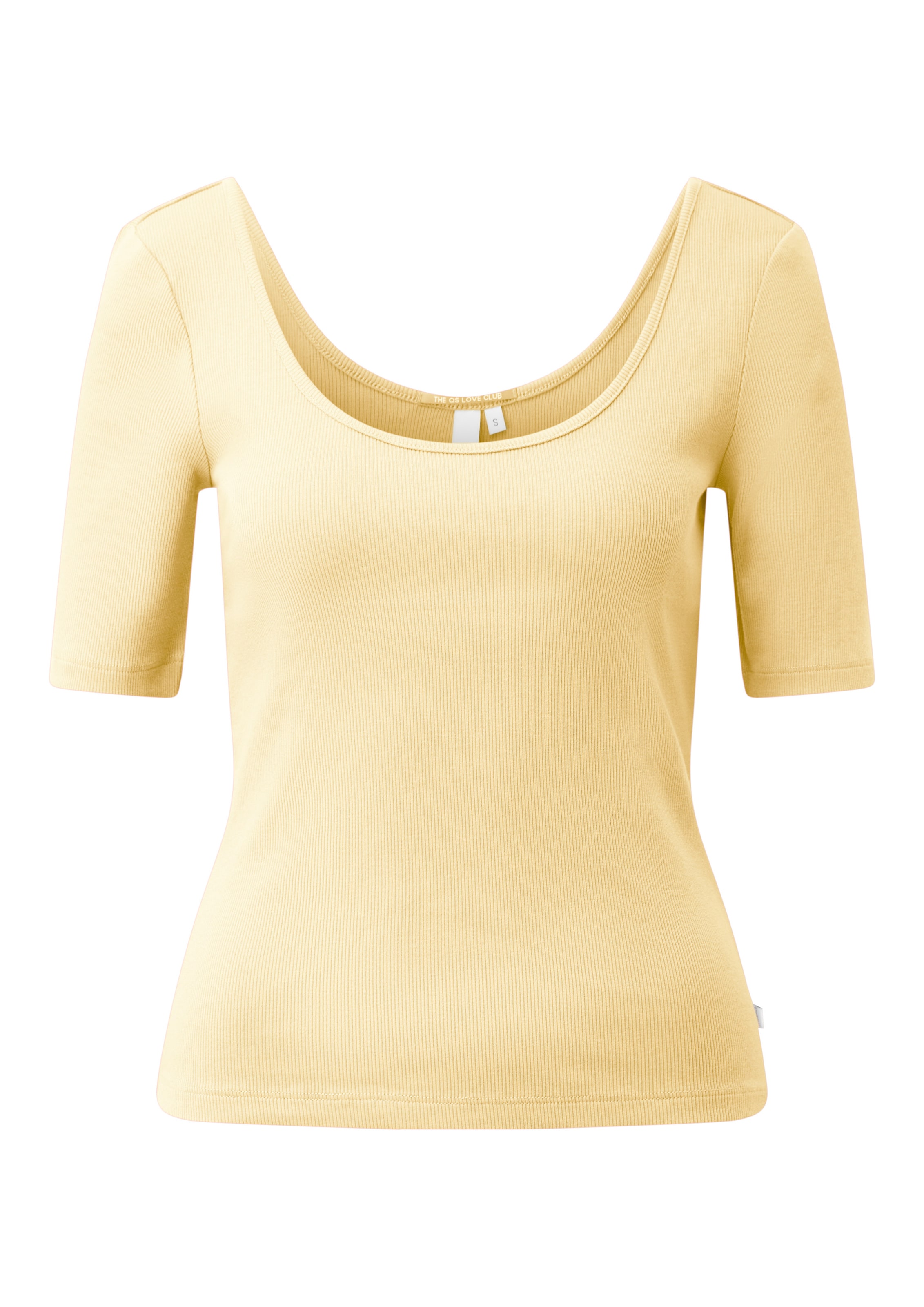 T-shirt QS en jaune : devant