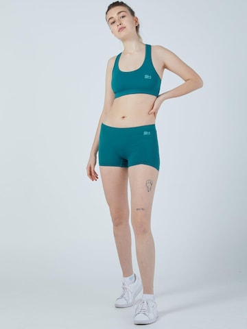 SPORTKIND Skinny Workout Pants 'Short Tights' in Green: front