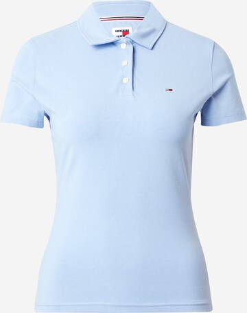 Tommy Jeans Poloshirt 'ESSENTIAL' in Blau: predná strana