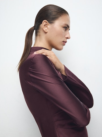 Rochie de cocktail 'BRONZO' de la MANGO pe mov