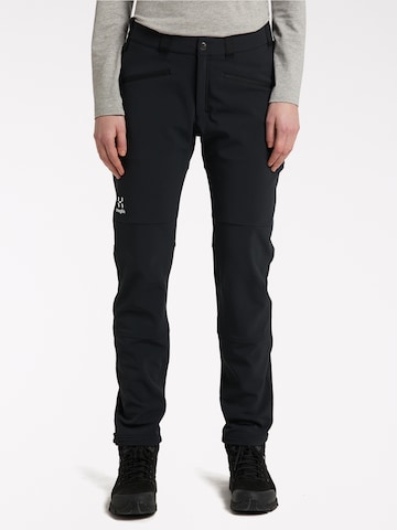 Haglöfs Regular Outdoor Pants 'Chilly' in Black: front