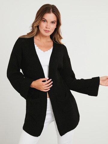 LELA Knit Cardigan in Black