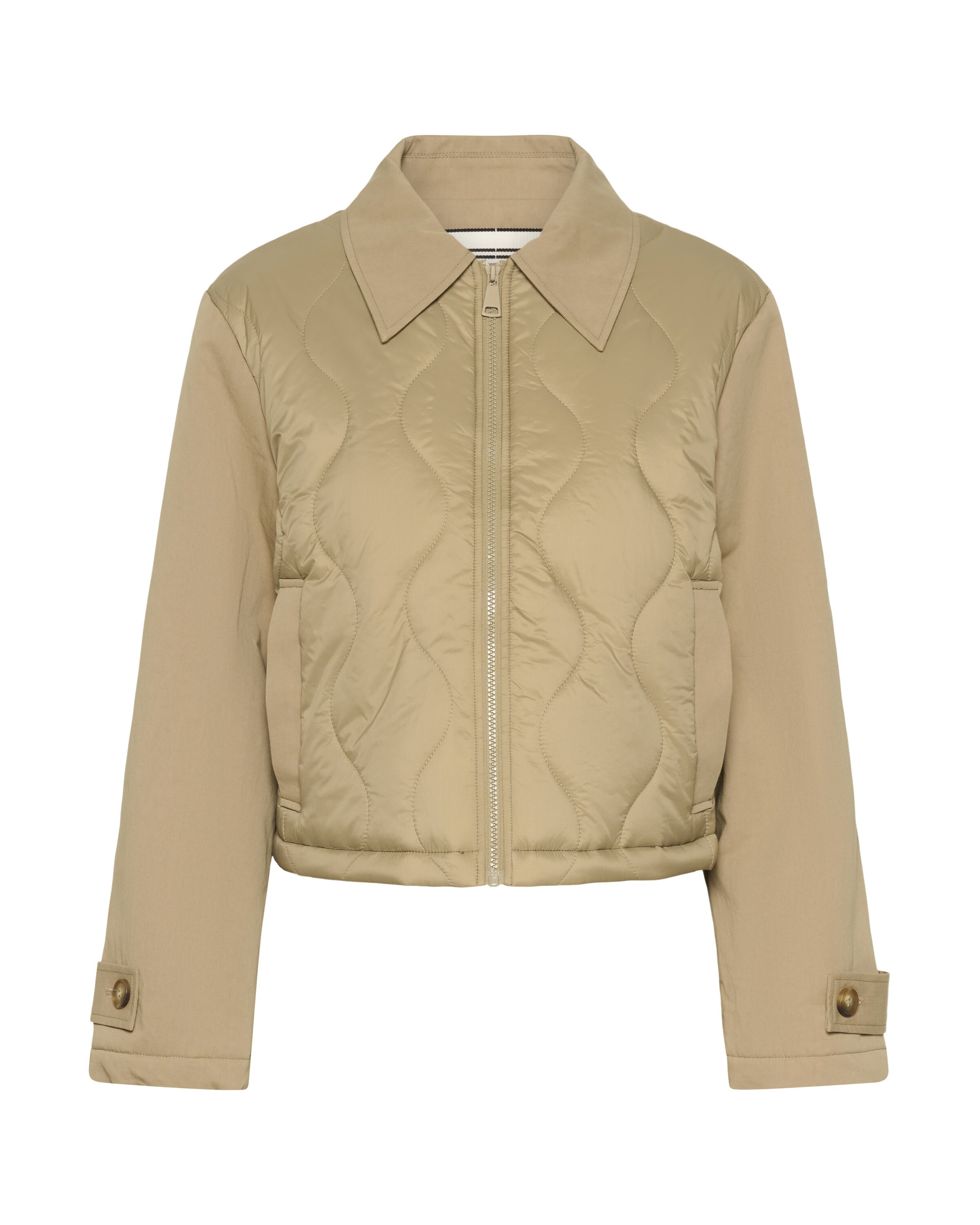 SAINT TROPEZ Between-Season Jacket 'Outerwear' in Beige: front