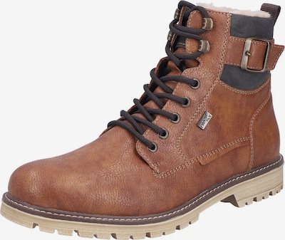 Rieker Nauhabootsit värissä ruskea / konjakki / tummanharmaa, Tuotenäkymä