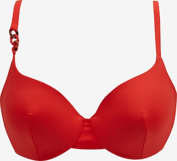 Orsay Push-up Bikini Top in Red: front