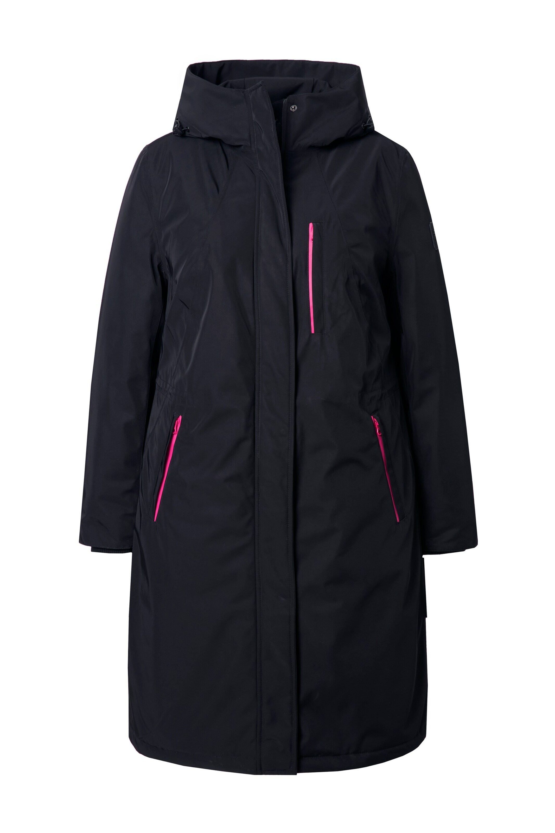 Ulla Popken Winterjas in Blauw: voorkant