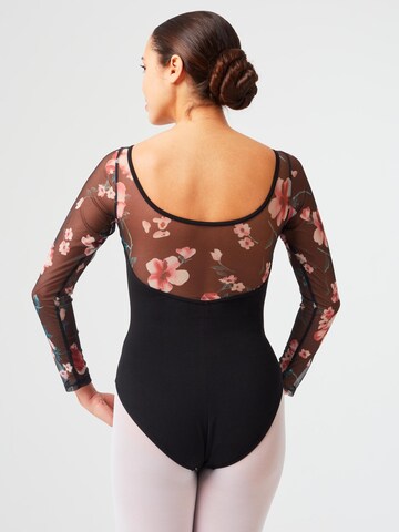Tanzmuster Athletic Bodysuit 'Dora' in Black