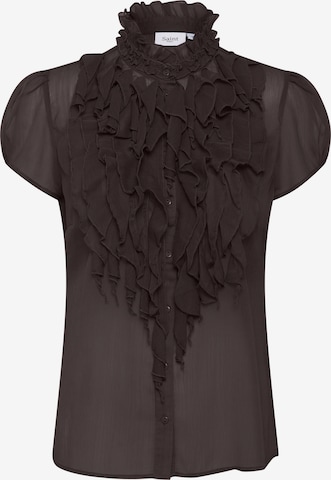 SAINT TROPEZ Halenka 'Lilja' – hnědá: přední strana