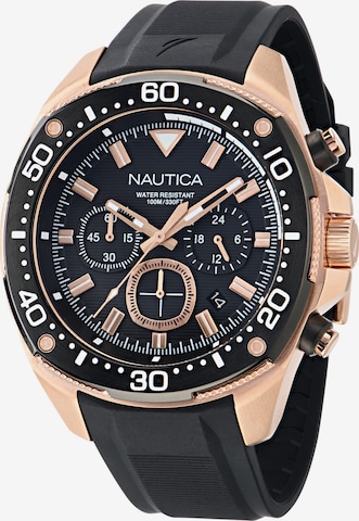 NAUTICA Analoguhr 'NCT BLUESAIL' in Gold: Vorderseite