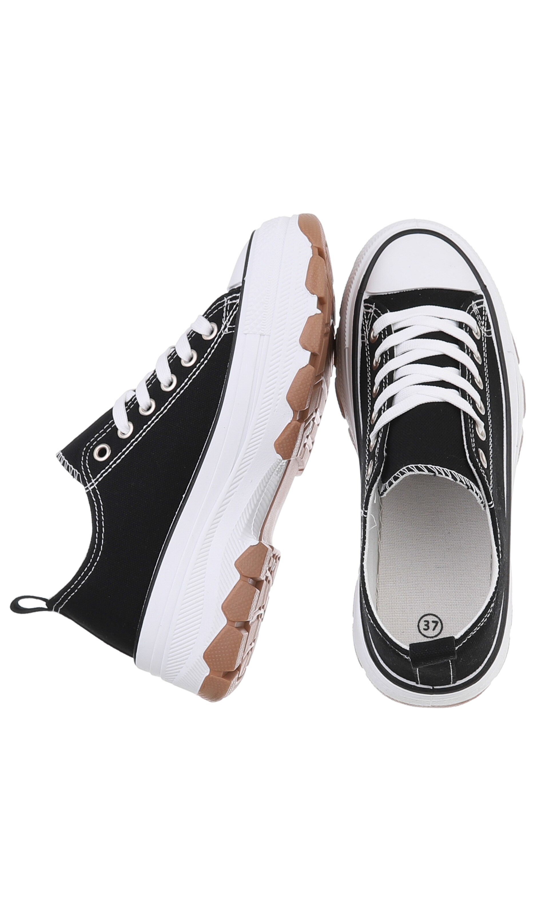 Ital-Design Sneaker in Schwarz