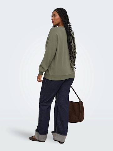 ONLY Carmakoma - Sweatshirt 'CARAMELIA' em verde