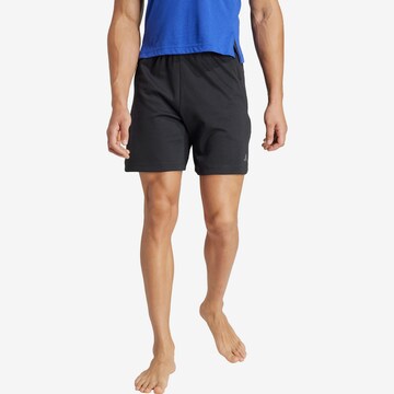 ADIDAS PERFORMANCE Regular Sportbroek in Zwart: voorkant