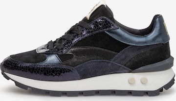 Baskets basses Floris van Bommel en bleu : devant