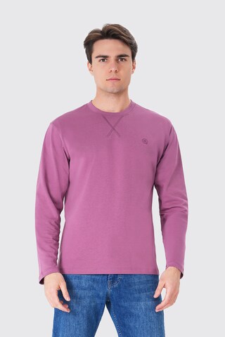 UNIQVIBE Shirt in Lila: voorkant