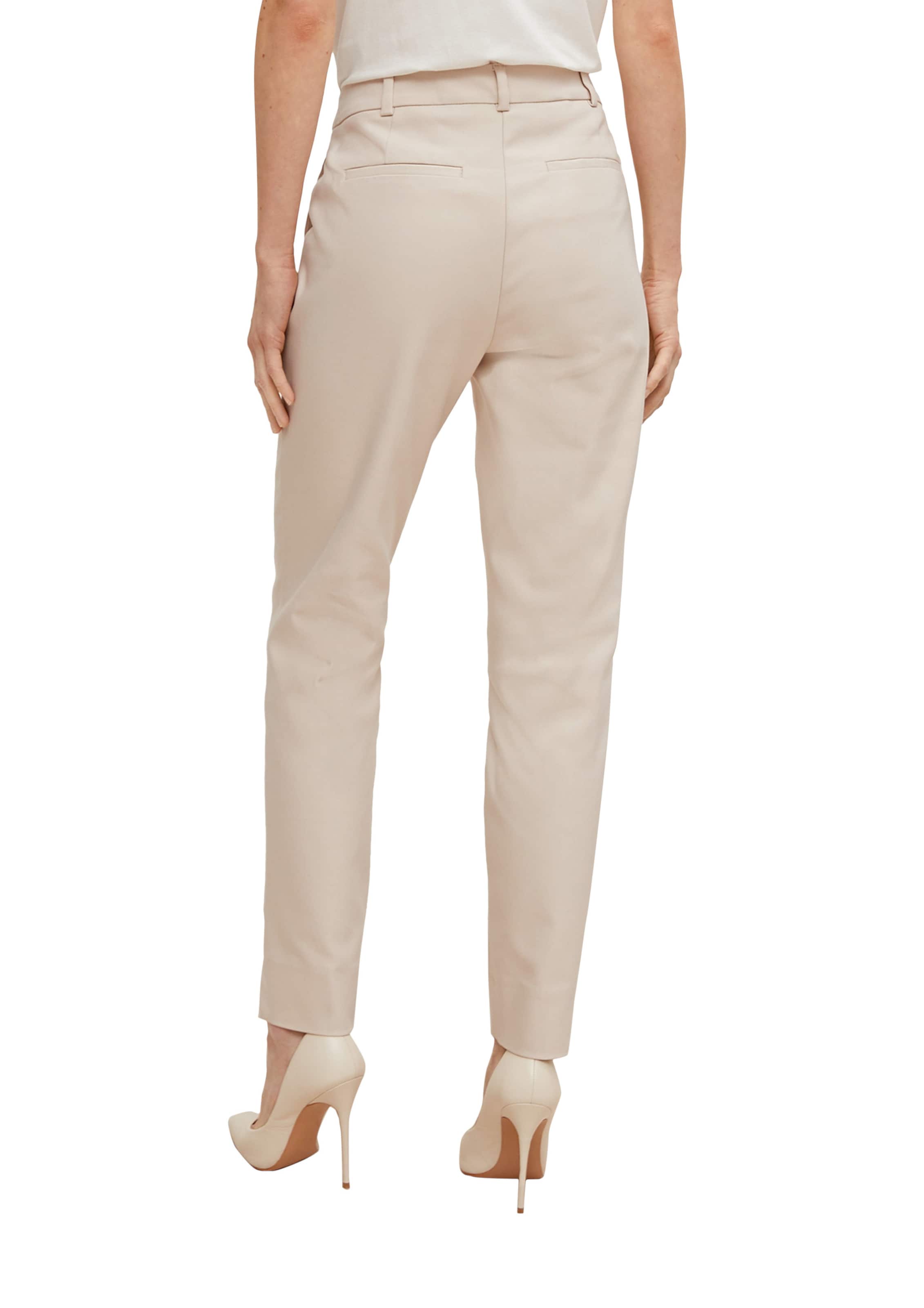 COMMA Tapered Pleated Pants in Beige