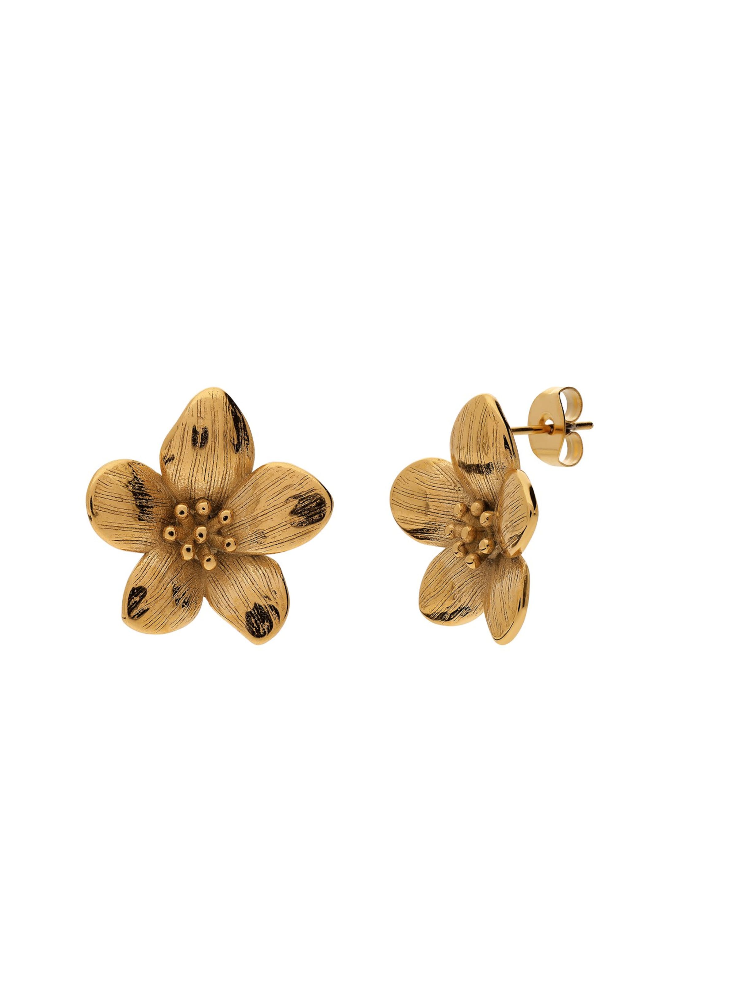 Lucardi Earrings 'Statement' in Gold: front