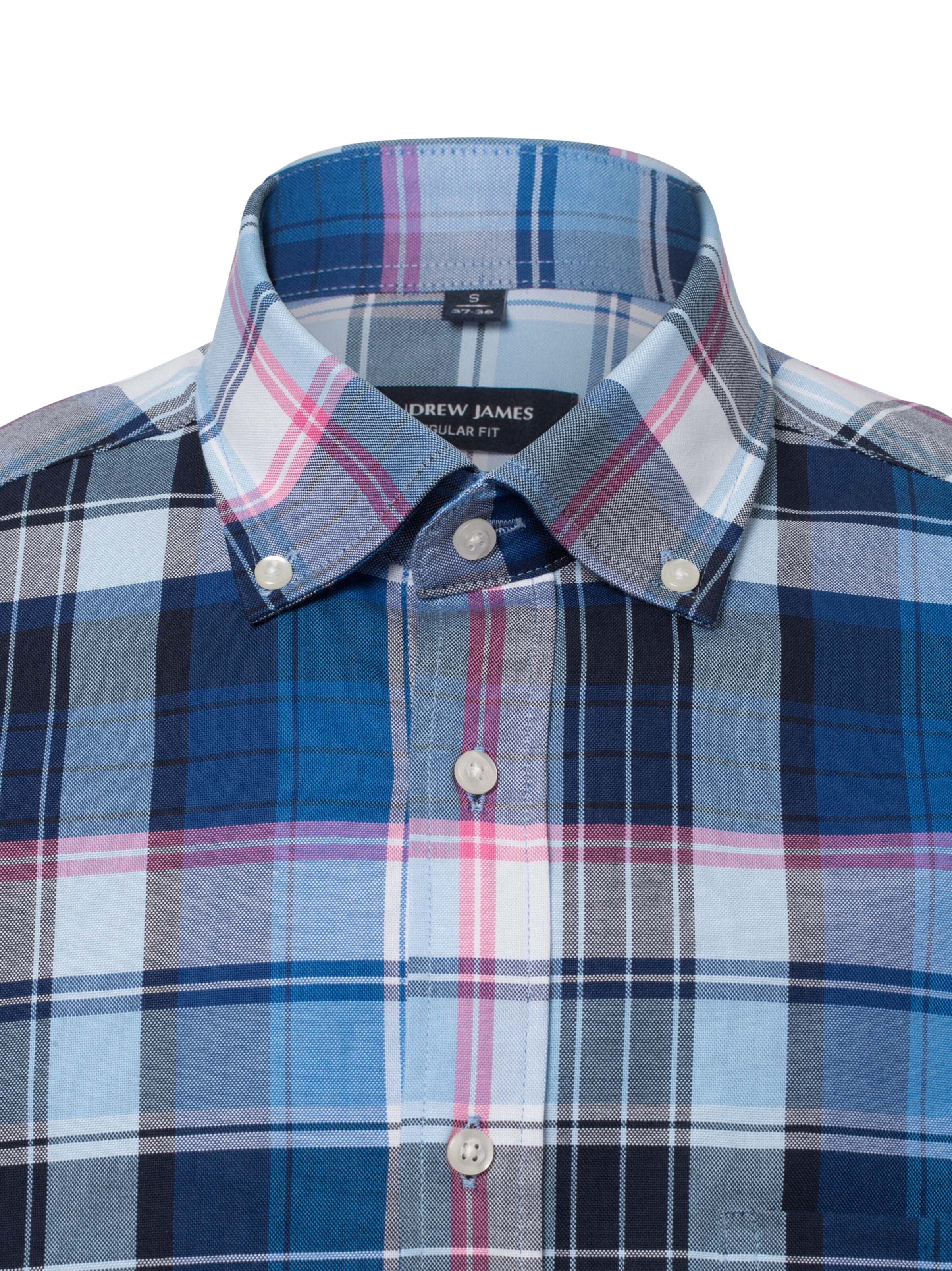 Andrew James Regular Fit Freizeithemd ' ' in Blau