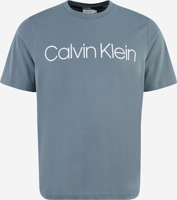 Calvin Klein Big & Tall Shirt in Grey: front