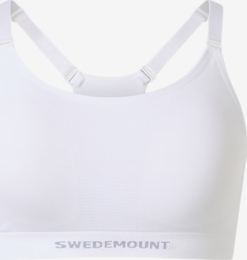 SWEDEMOUNT Sports-BH 'Core' i hvid: forside
