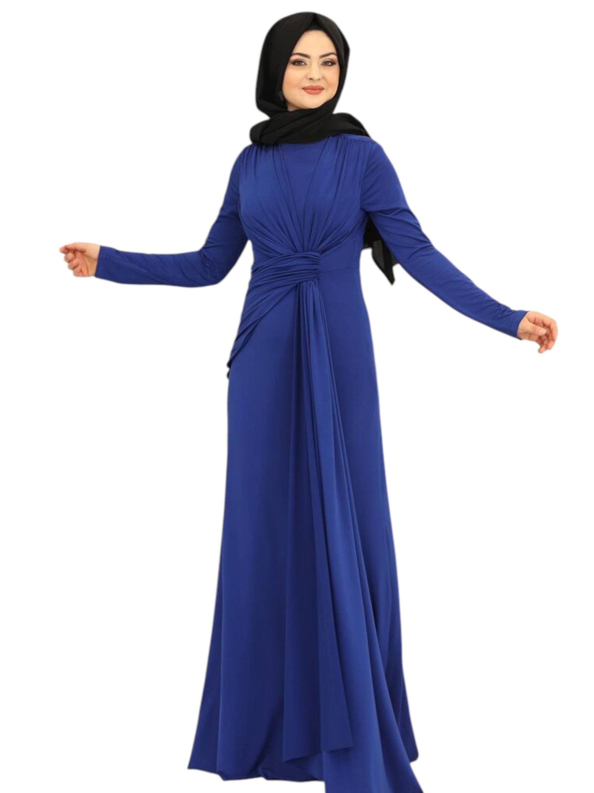 fashionshowcase - Vestido de noche 'FAVORI' en azul