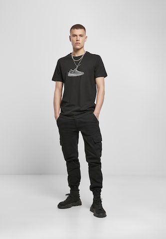 Mister Tee Regular fit Тениска 'One Line Sneaker' в черно