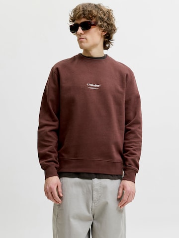 JACK & JONES Mikina 'JJESoho' – hnědá: přední strana