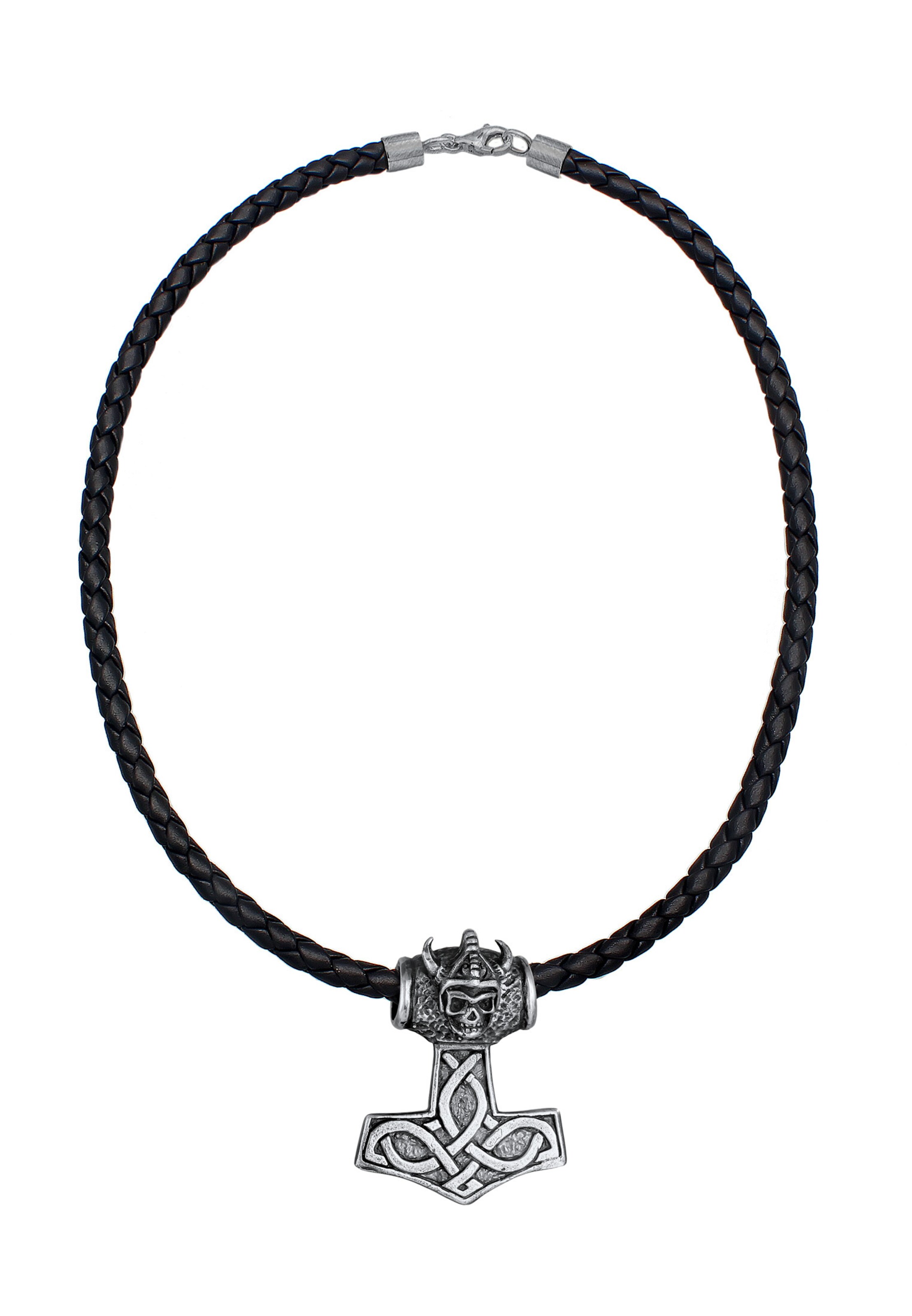 KUZZOI Necklace 'Hammer' in Silver: front