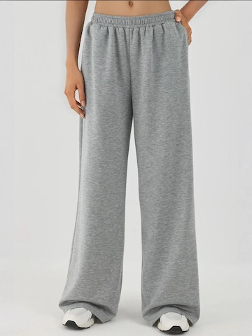 Loosefit Pantalon Hiccup en gris : devant