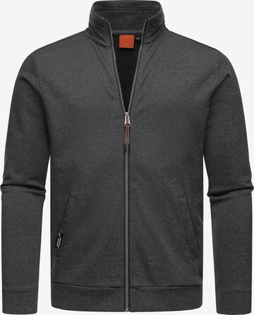 Ragwear Zip-Up Hoodie 'Miet' in Grey: front