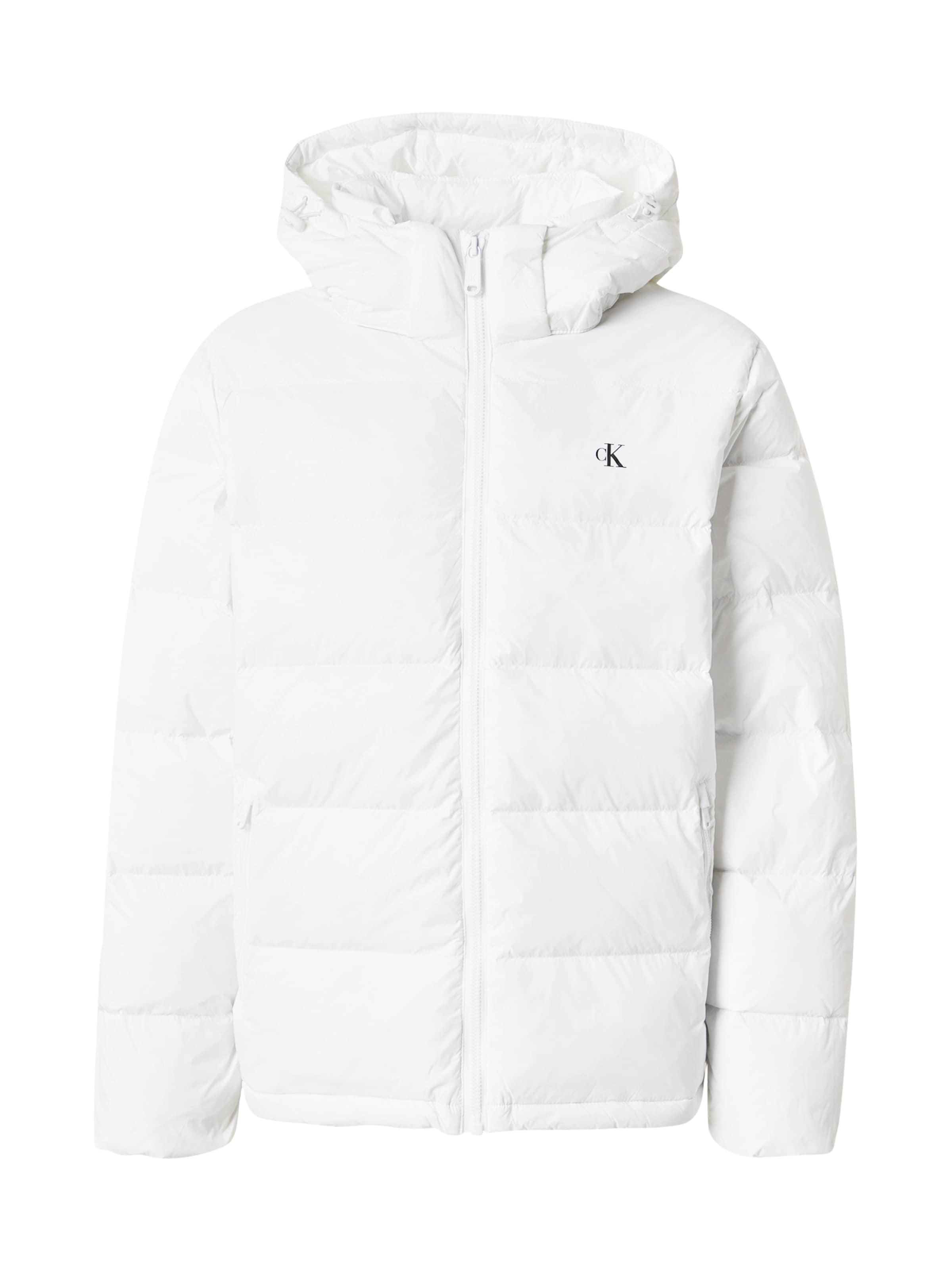 Geacă de iarnă de la Calvin Klein Jeans pe alb: față
