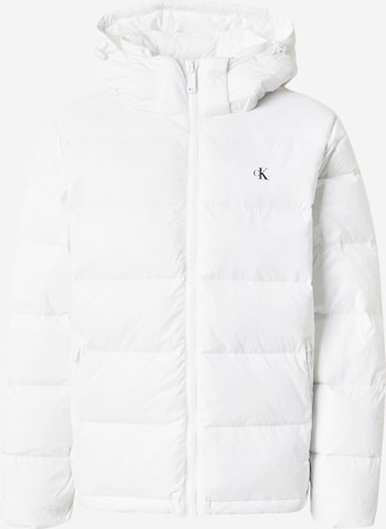 Calvin Klein Jeans Зимняя куртка в Белый: спереди