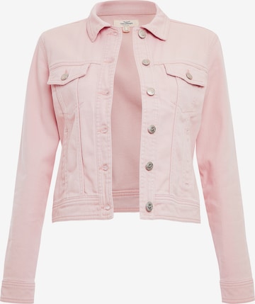 Threadbare Between-season jacket 'Rome' in Pink: front