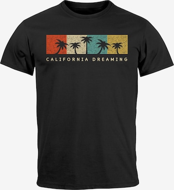Neverless Shirt 'California Dreaming' in Black: front
