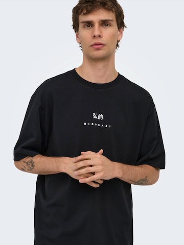 Only & Sons T-Shirt 'ONSCIFF' in Schwarz