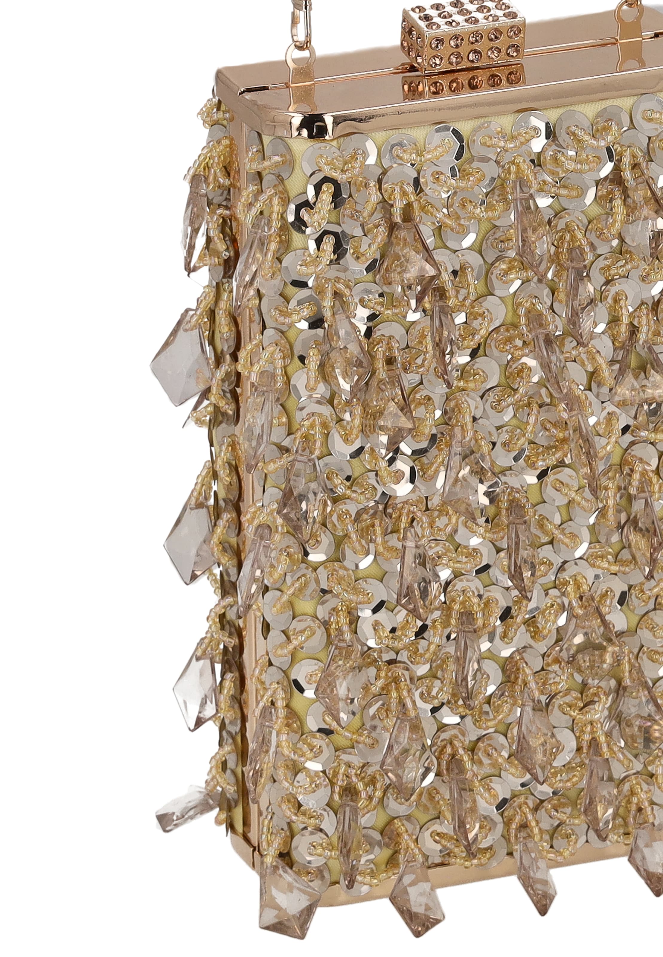 faina - Bolso de noche en oro