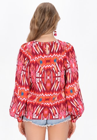 Chemisier IZIA en rouge