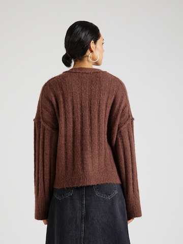 TOPSHOP Strickjacke in Braun