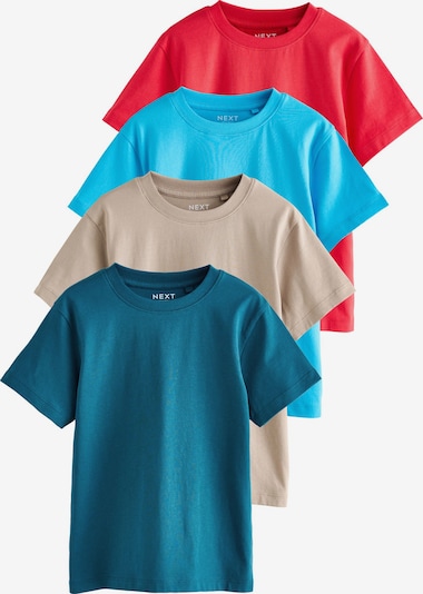 Next Majica u tamno bež / nebesko plava / petrol / svijetlocrvena, Pregled proizvoda