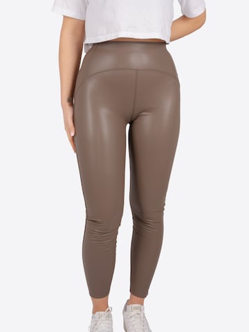 Skinny Leggings 'Rachel' Seasons of April en marron : devant