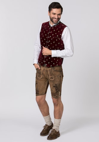 STOCKERPOINT Traditional vest 'Vittorio' in Red