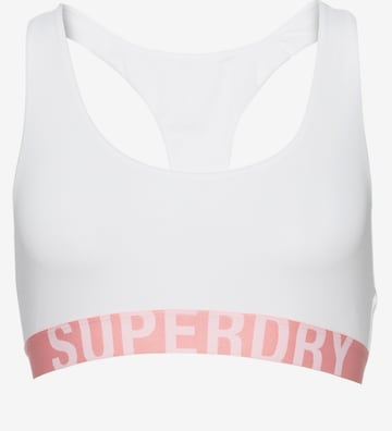 Superdry Sports Bra in White: front