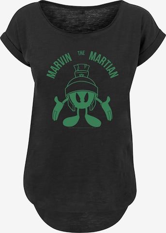 T-shirt 'Looney Tunes Marvin The Martian' F4NT4STIC en noir : devant